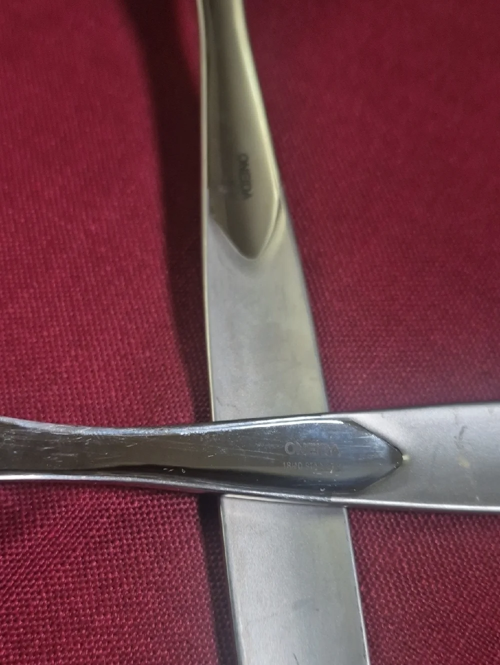 Oneida 18/10 Stainless Steel Hangable Serving Spoon and Fork Set